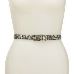 NWT! FASHION FOCUS Reversible Python Embossed Belt